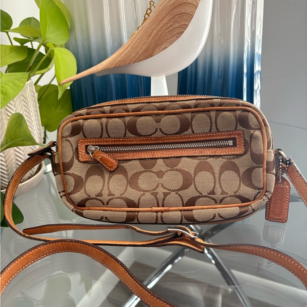 Coach Brown Signature Crossbody Bag